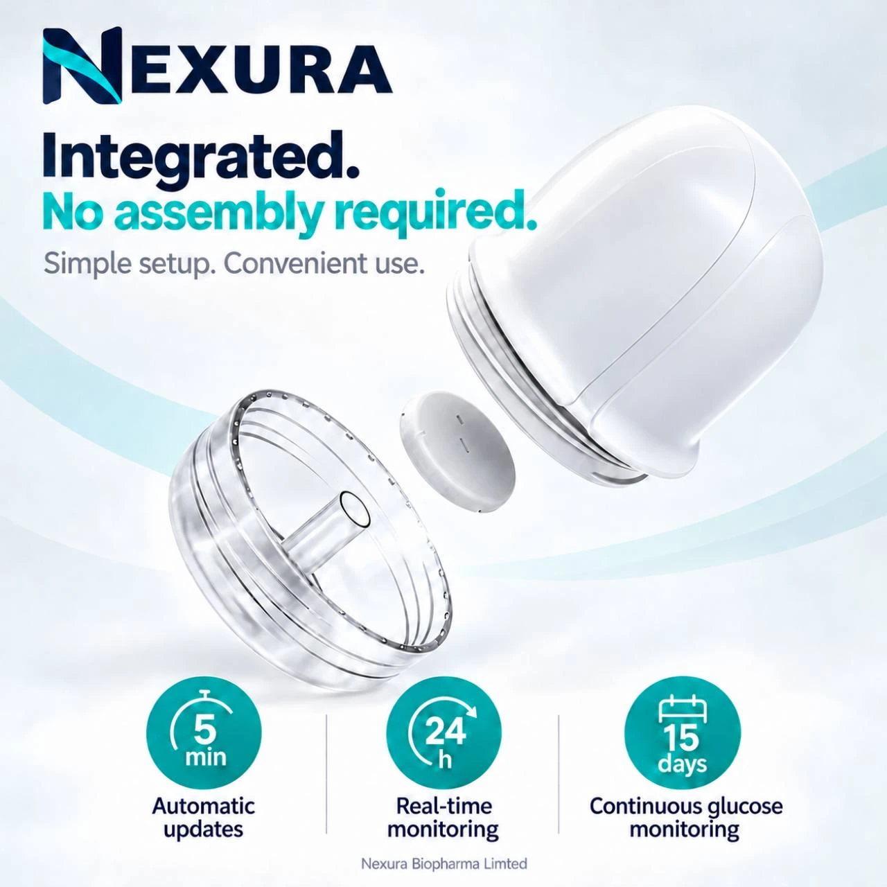 Nexura integrated glucose monitoring device overview